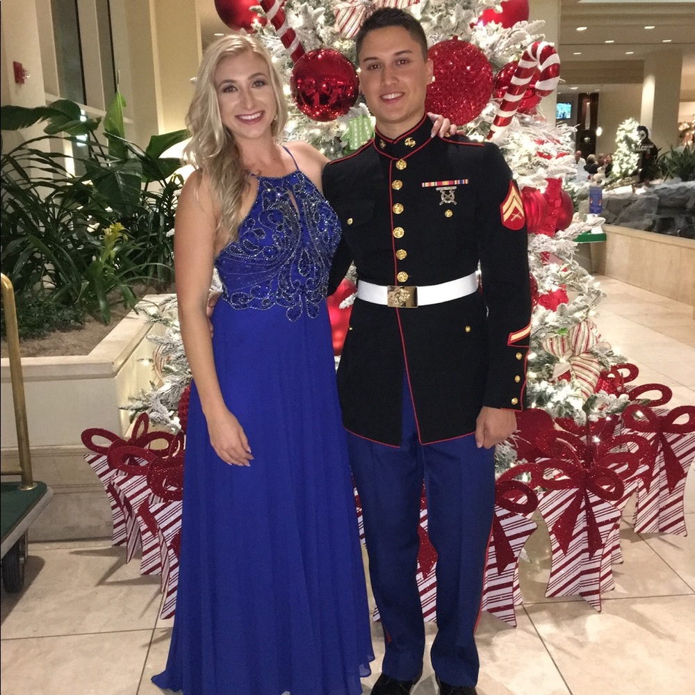 Formal dress prom dress Marine Corps Ball dress